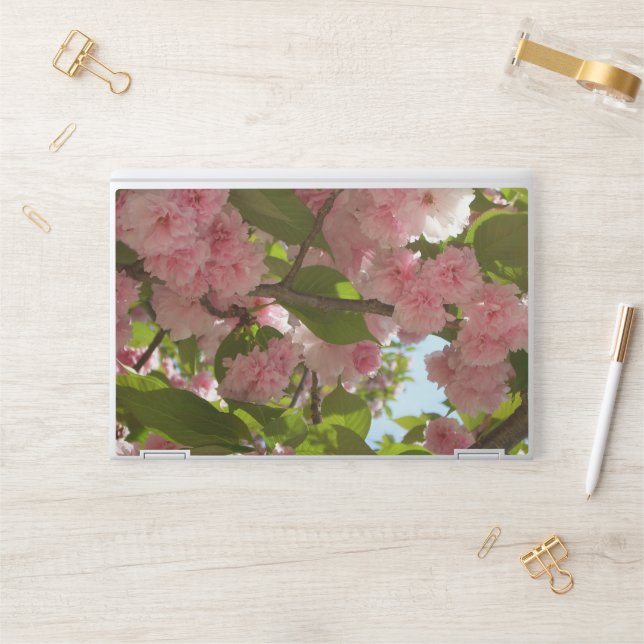 Double Blossoming Cherry Tree III Spring Floral HP Laptop Skin (Desk)