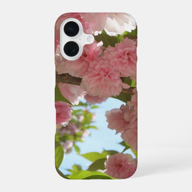 Double Blossoming Cherry Tree III Spring Floral Iphone Case (Back)