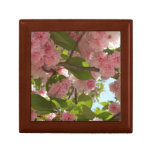 Double Blossoming Cherry Tree III Spring Floral Jewelry Box