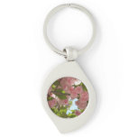 Double Blossoming Cherry Tree III Spring Floral Keychain