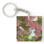 Double Blossoming Cherry Tree III Spring Floral Keychain