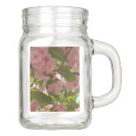 Double Blossoming Cherry Tree III Spring Floral Mason Jar