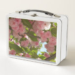 Double Blossoming Cherry Tree III Spring Floral Metal Lunch Box