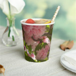 Double Blossoming Cherry Tree III Spring Floral Paper Cups