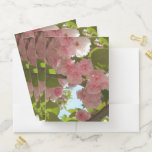 Double Blossoming Cherry Tree III Spring Floral Pocket Folder