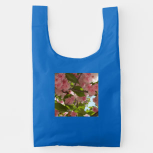 Double Blossoming Cherry Tree III Spring Floral Reusable Bag