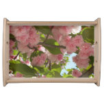 Double Blossoming Cherry Tree III Spring Floral Serving Tray