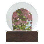 Double Blossoming Cherry Tree III Spring Floral Snow Globe