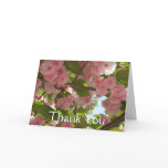 Double Blossoming Cherry Tree III Spring Floral Thank You Card