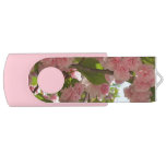 Double Blossoming Cherry Tree III Spring Floral USB Flash Drive