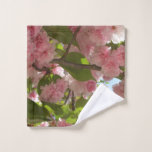 Double Blossoming Cherry Tree III Spring Floral Wash Cloth