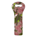 Double Blossoming Cherry Tree III Spring Floral Wine Bag
