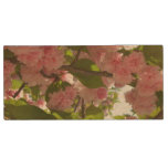 Double Blossoming Cherry Tree III Spring Floral Wood USB Flash Drive