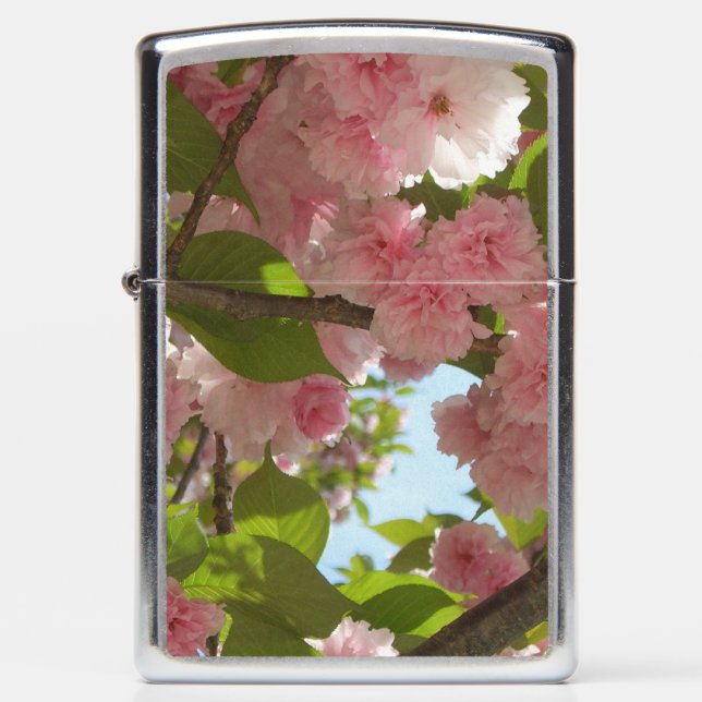 Double Blossoming Cherry Tree III Spring Floral Zippo Lighter (Front)