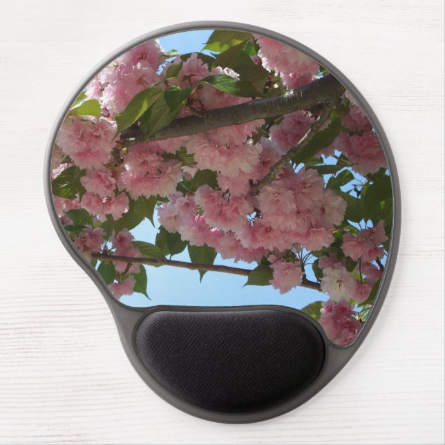 Double Blossoming Cherry Tree IV Spring Gel Mouse Pad (Front)