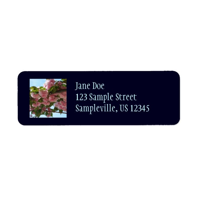 Double Blossoming Cherry Tree IV Spring Label (Front)