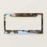 Double Blossoming Cherry Tree IV Spring License Plate Frame
