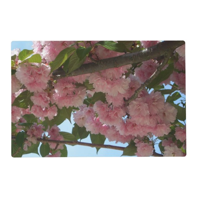 Double Blossoming Cherry Tree IV Spring Placemat (Front)