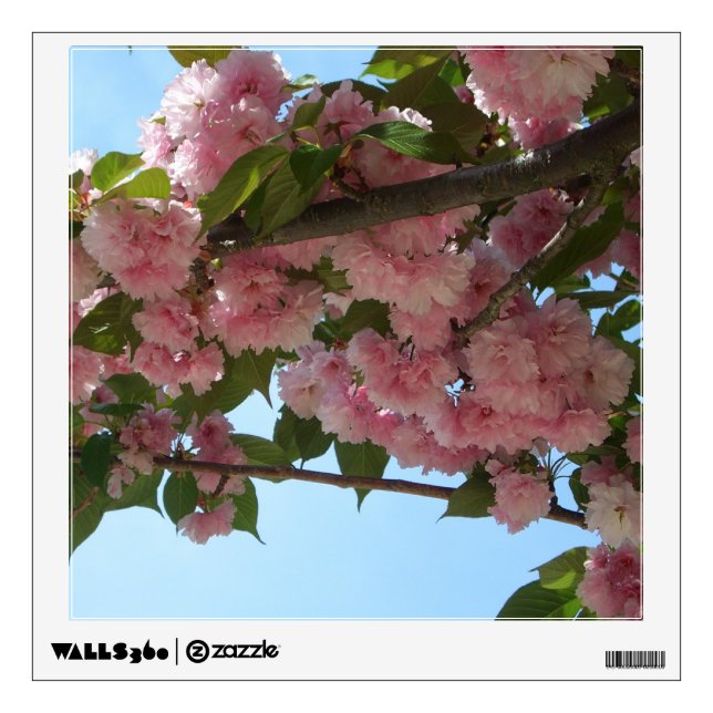 Double Blossoming Cherry Tree IV Spring Wall Sticker (Front)