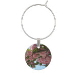 Double Blossoming Cherry Tree IV Spring Wine Glass Charm