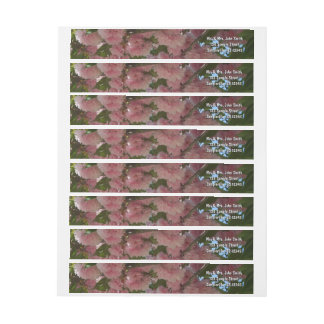 Double Blossoming Cherry Tree IV Spring Wrap Around Label