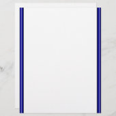 Double Blue Border Letterhead (Front/Back)