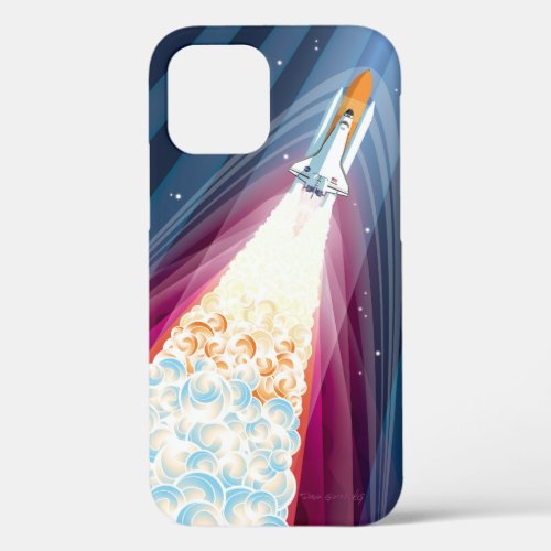 Double Boosted Space Shuttle Launch iPhone 12 Pro Case