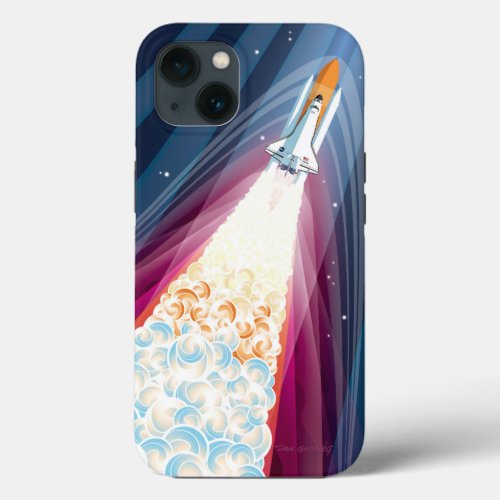 Double Boosted Space Shuttle Launch iPhone 13 Case