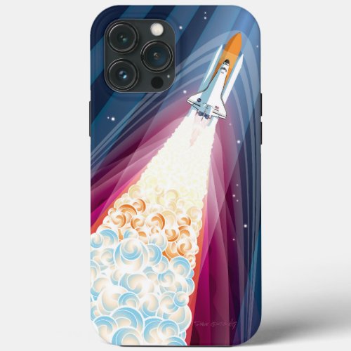 Double Boosted Space Shuttle Launch iPhone 13 Pro Max Case