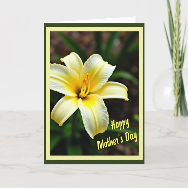 Double Border Flower Card (Front)