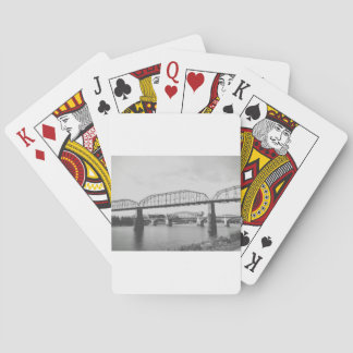 Double Bridge Black and White Photography Poker Cards
