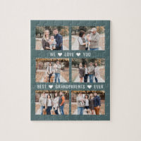 Double Captions Editable Color Custom Photo Puzzle