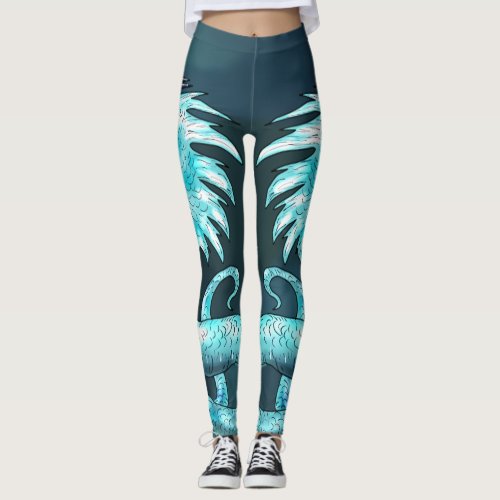 Double Cerulean Wyrm Wrap_around Leggings