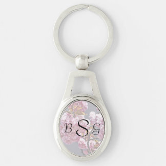Double Cherry Blossom Branches Wedding Products Keychain