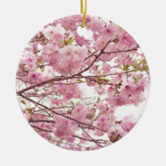Double cherry blossoms in Japan Ceramic Ornament