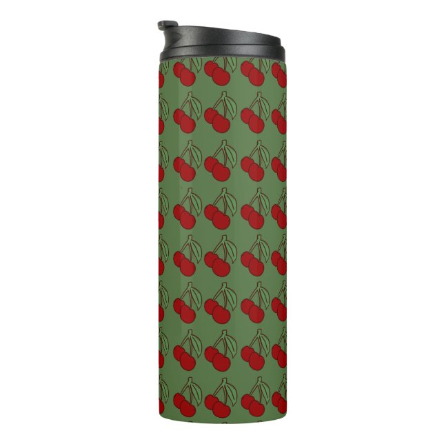 Double Cherry  Thermal Tumbler (Rotated Right)