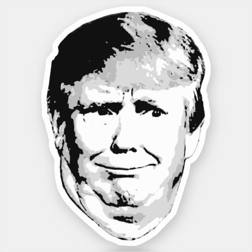 Double Chin Donald Sticker