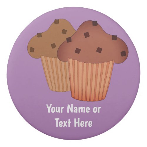 Double Choc Chunk Muffins _ customized words on Eraser