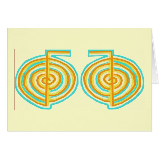 Double CHOKUREI = Karuna Reiki KRIYA Cards (Front Horizontal)