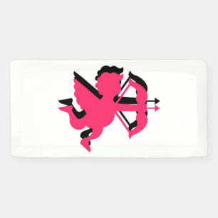 Double Cupid Valentine's Day 2x1 Vinyl Banner