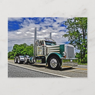 Double D Peterbilt 379 Postcard