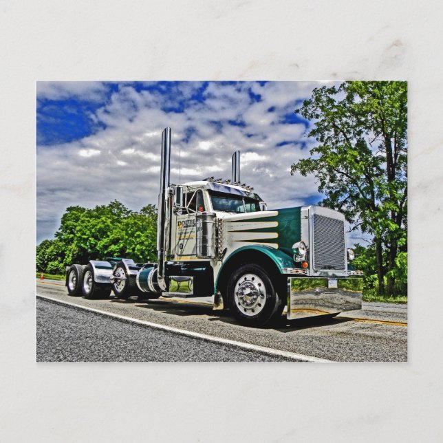 Double D Peterbilt 379 Postcard (Front)