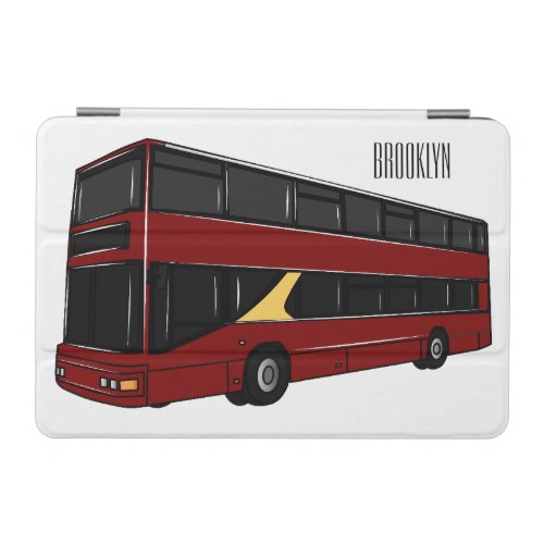 Double_decker bus cartoon illustration iPad mini cover