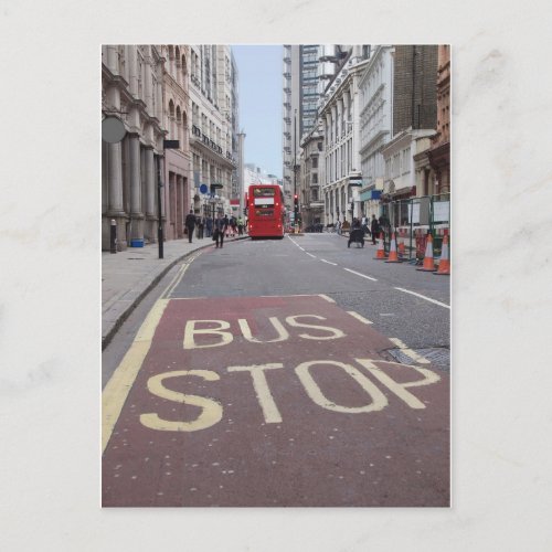 Double decker bus in London Postcard