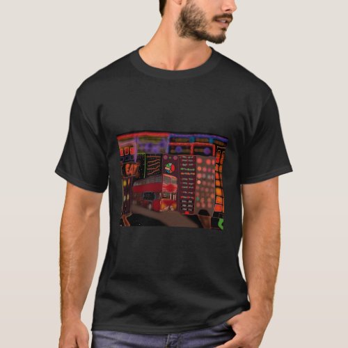 double decker bus Kowloon Walled City T_Shirt