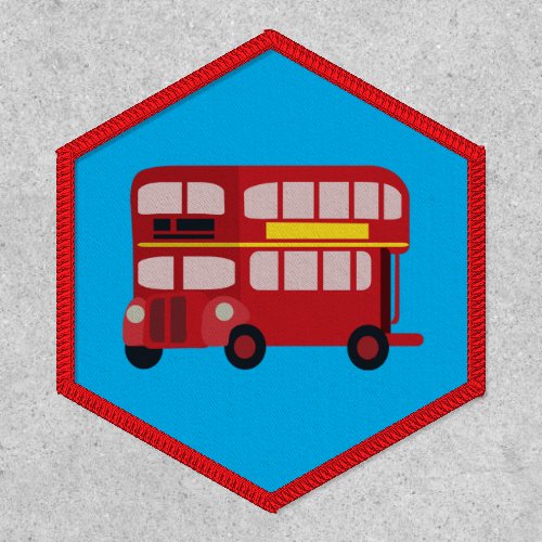 Double Decker England Iconic Red Bus Patch