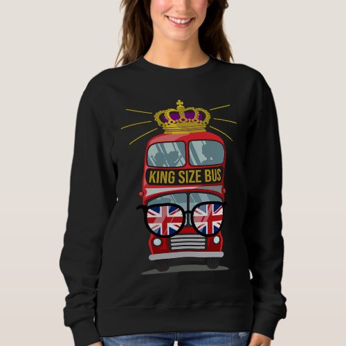 Double decker King Size Bus with Union Jack Sungla Sweatshirt