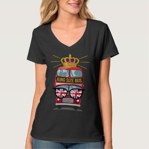Double decker King Size Bus with Union Jack Sungla T_Shirt