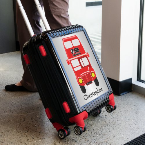 Double Decker Red Bus Design Luggage