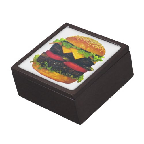 Double Deluxe Hamburger with Cheese Keepsake Box